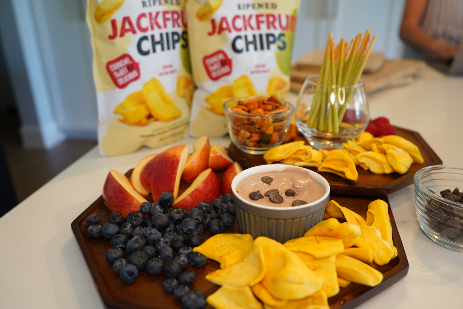 Jackfruit Chips + Chocolate Protein Dip Recipe