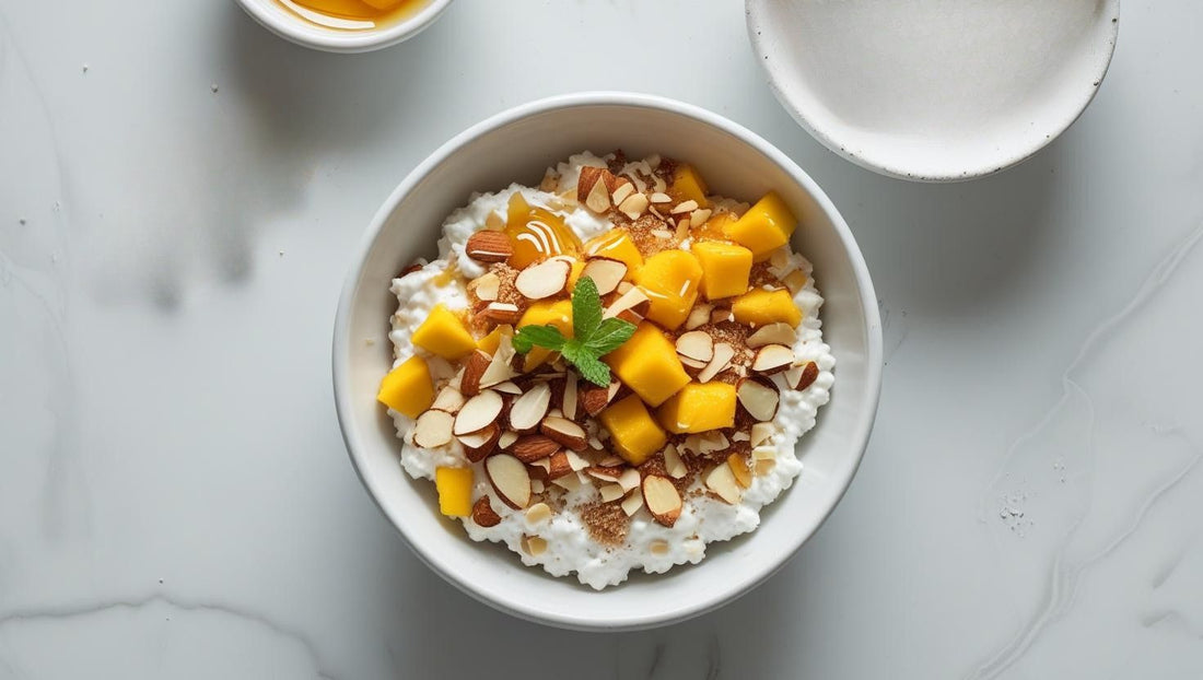 Recipe: Tropical High Protein Cottage Cheese Bowl with Jackfruit Chips