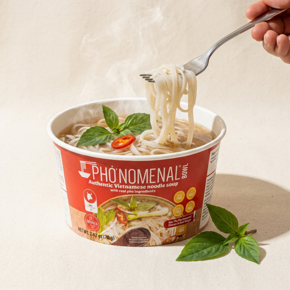 Pho’nomenal Bowl Instant Beef Pho (Case of 6 Bowls)