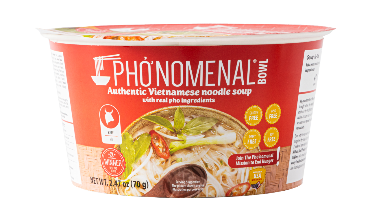 Pho’nomenal Bowl Instant Beef Pho (Case of 6 Bowls)