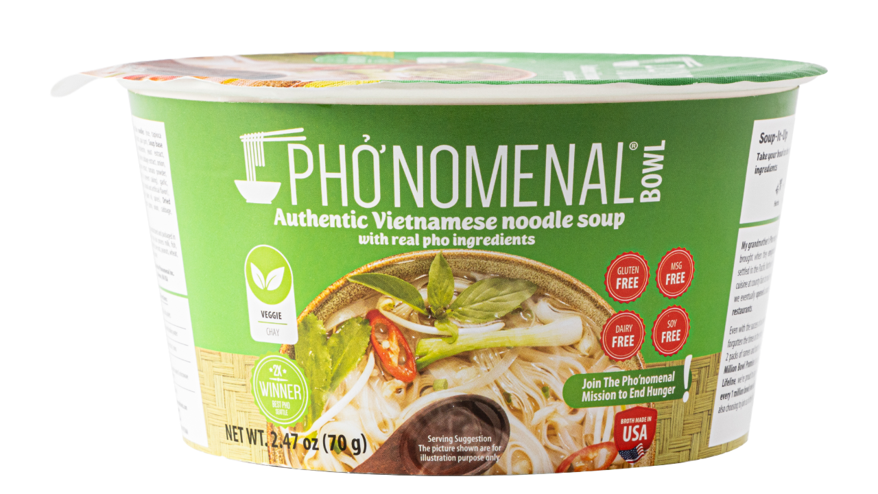 Pho’nomenal Bowl Instant Veggie Pho (Case of 6 Bowls)