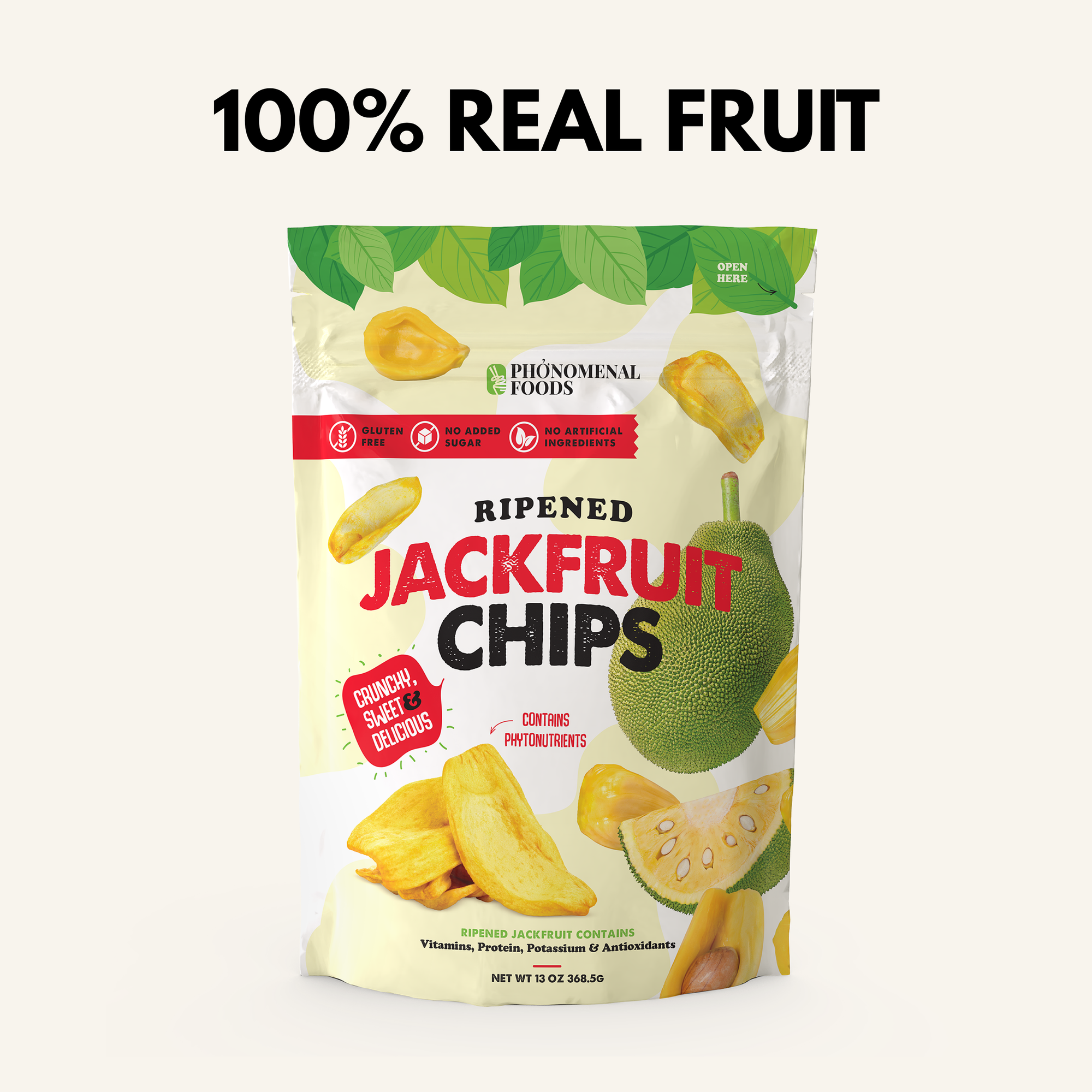 Pho'nomenal Ripened Jackfruit Chips (Family Size - 13oz Bag)