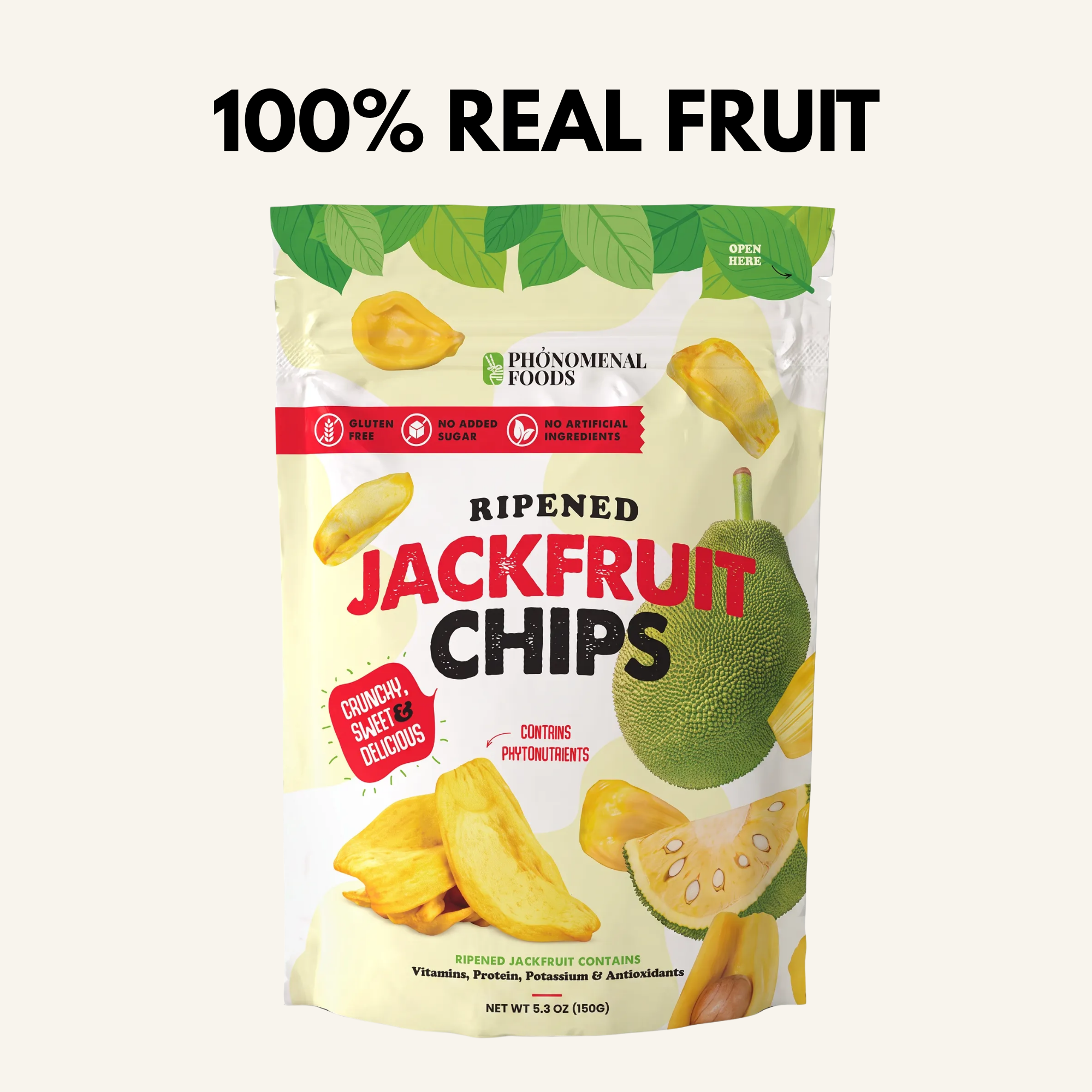 Pho'nomenal Ripened Jackfruit Chips (Standard Size - 5.3oz Bag)
