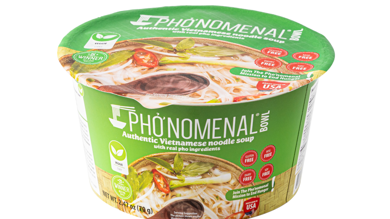 Pho’nomenal Bowl Instant Veggie Pho (Case of 6 Bowls)