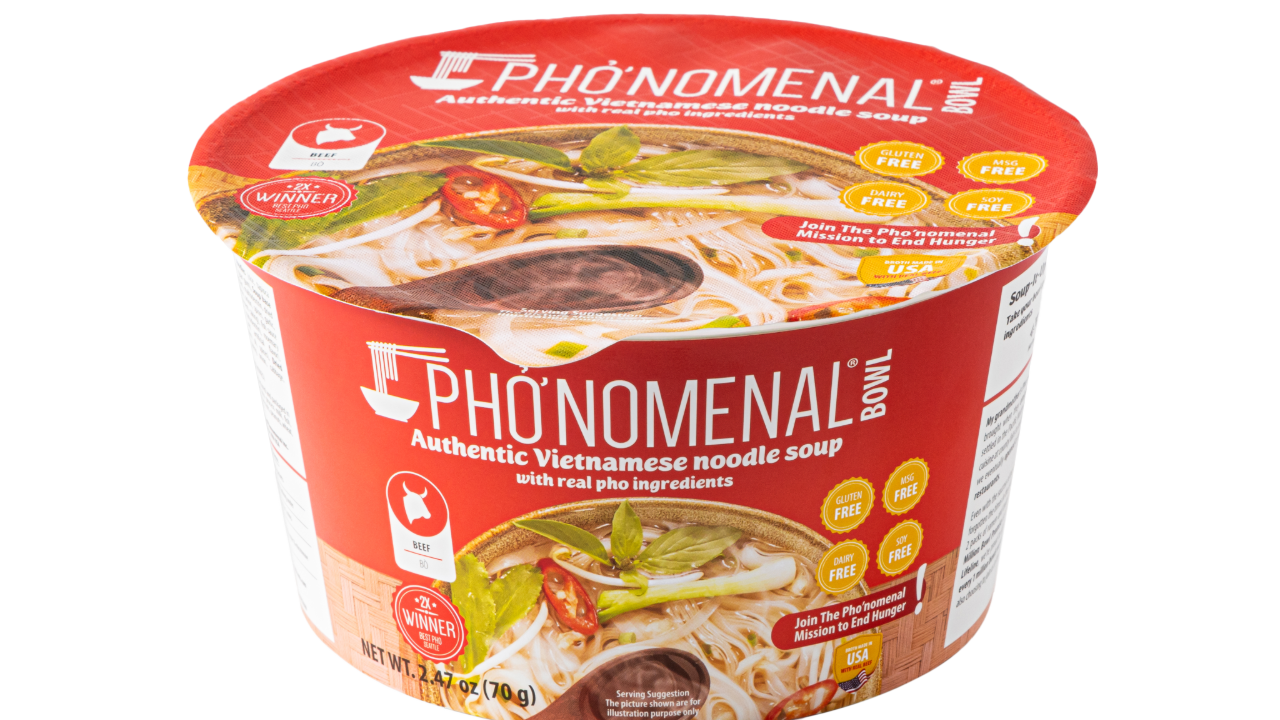 Pho’nomenal Bowl Instant Beef Pho (Case of 6 Bowls)