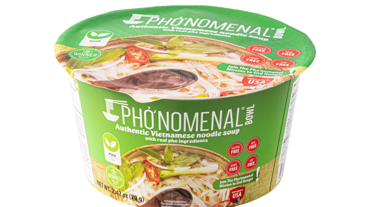 Pho’nomenal Bowl Instant Veggie Pho (Case of 6 Bowls)