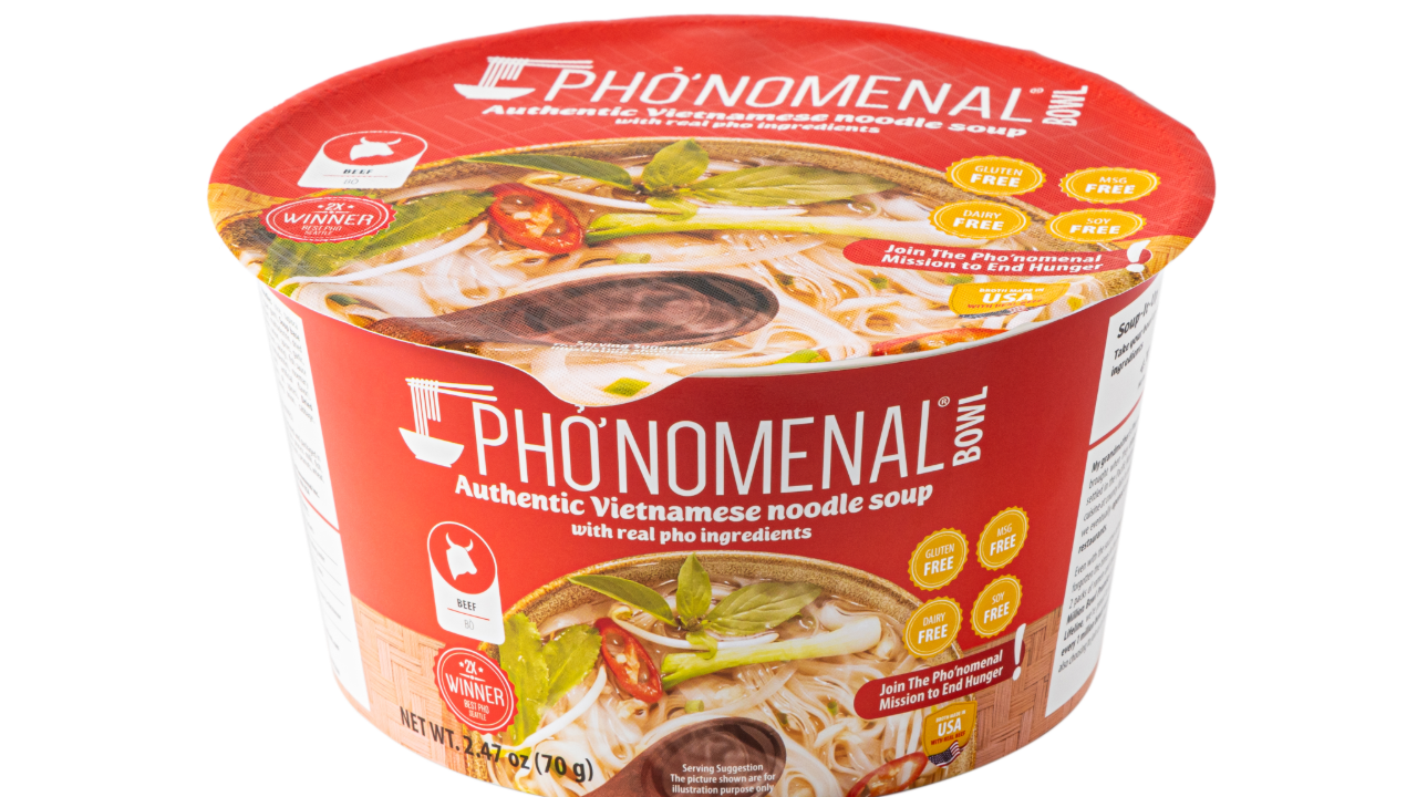 Pho’nomenal Bowl Instant Beef Pho (Case of 6 Bowls)