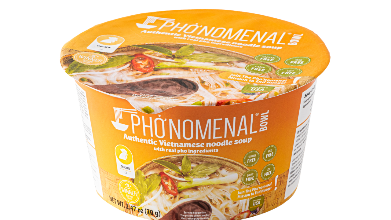 Pho’nomenal Bowl Instant Chicken Pho (Case of 6 Bowls)