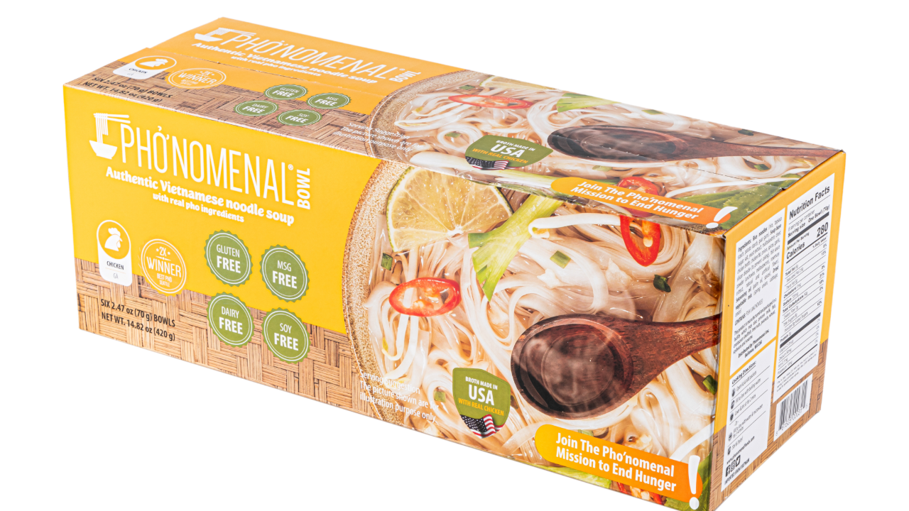 Pho’nomenal Bowl Instant Chicken Pho (Case of 6 Bowls)