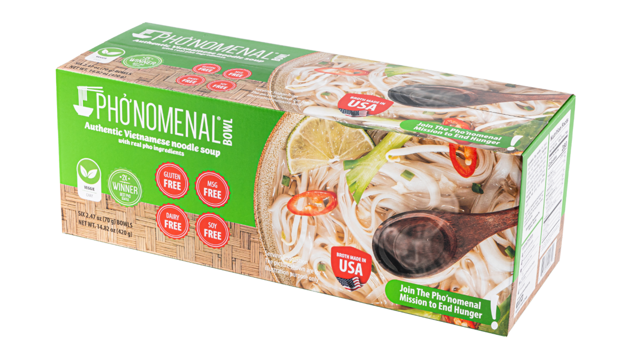 Pho’nomenal Bowl Instant Veggie Pho (Case of 6 Bowls)