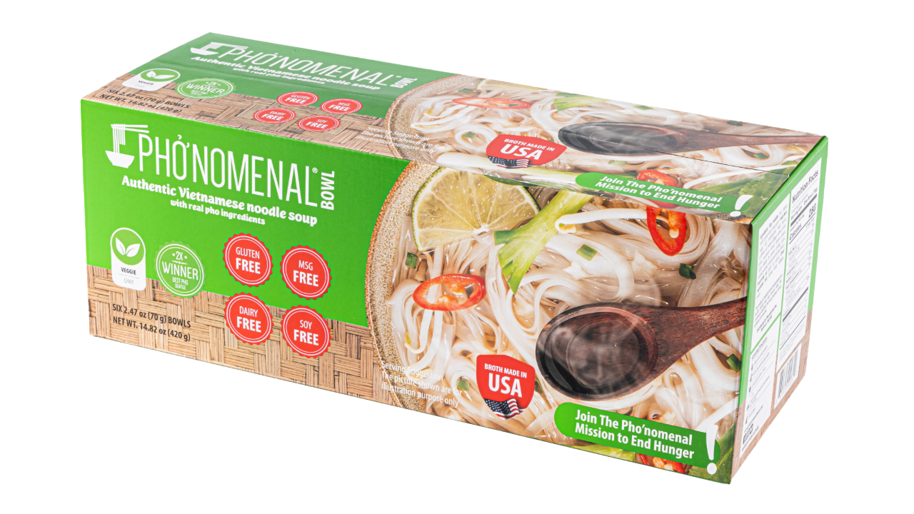 Pho’nomenal Bowl Instant Veggie Pho (Case of 6 Bowls)