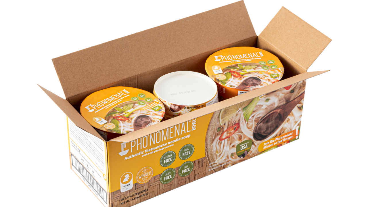Pho’nomenal Bowl Instant Chicken Pho (Case of 6 Bowls)