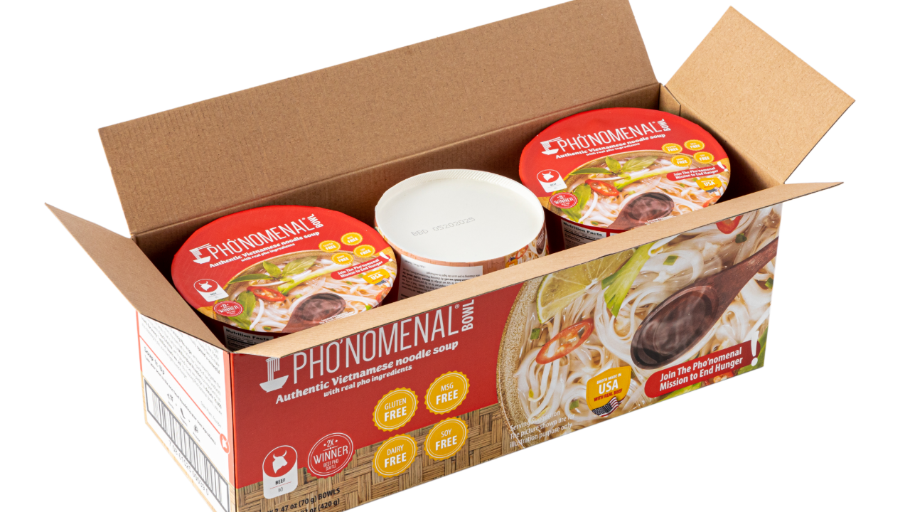 Pho’nomenal Bowl Instant Beef Pho (Case of 6 Bowls)