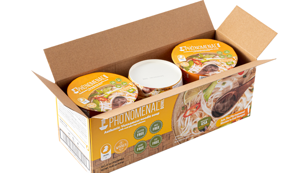 Pho’nomenal Bowl Instant Chicken Pho (Case of 6 Bowls)