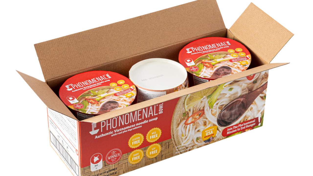 Pho’nomenal Bowl Instant Beef Pho (Case of 6 Bowls)