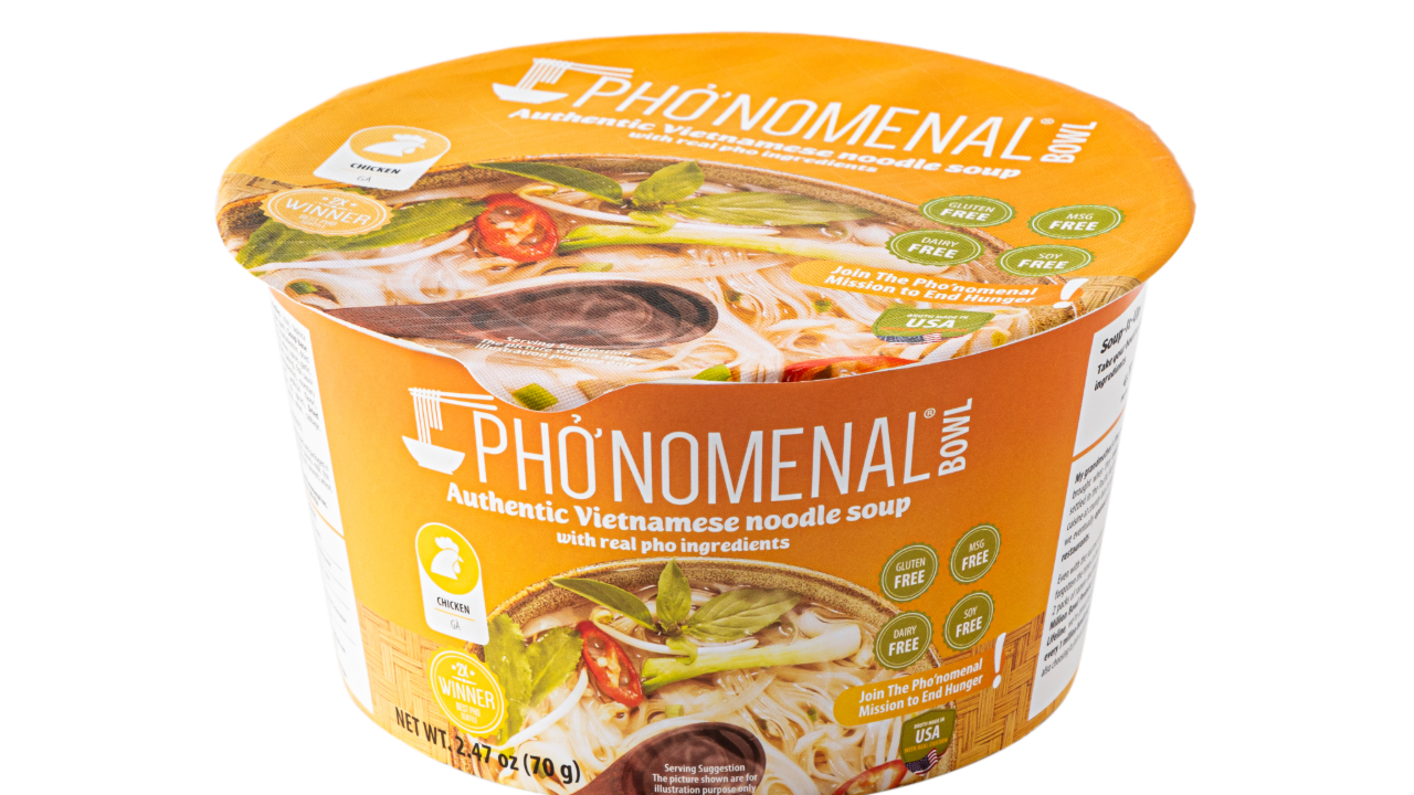 Pho’nomenal Bowl Instant Chicken Pho (Case of 6 Bowls)