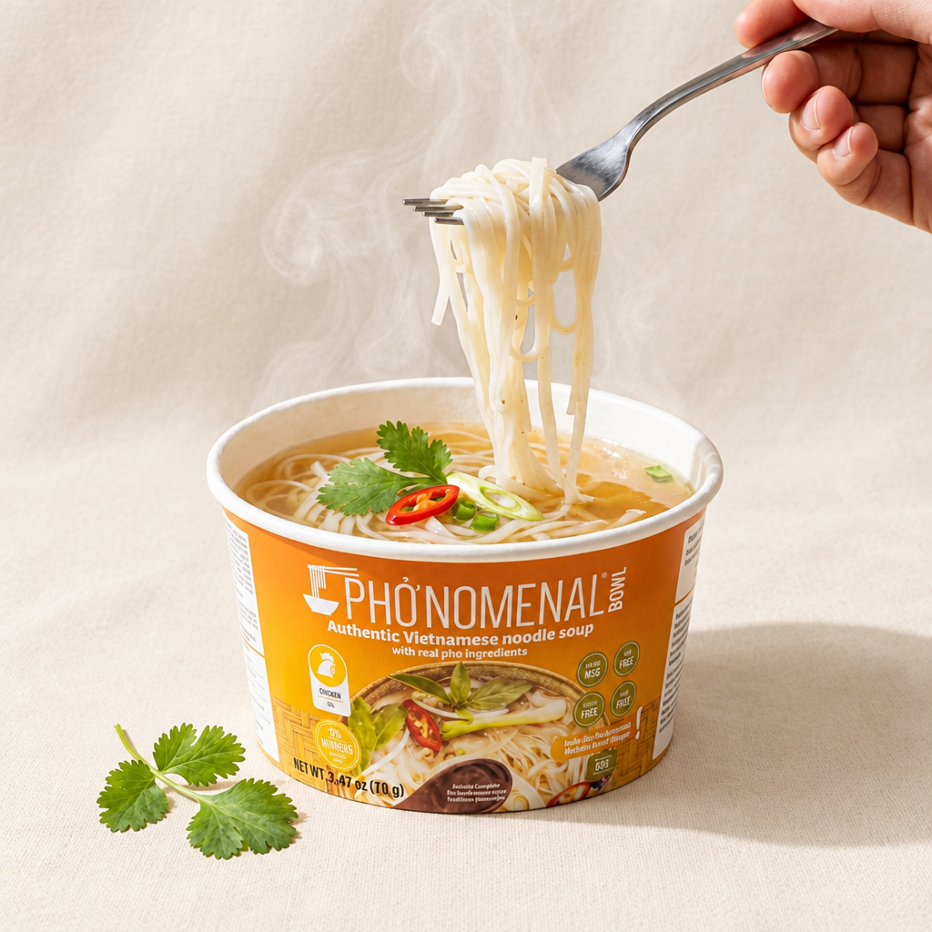 Pho’nomenal Bowl Instant Chicken Pho (Case of 6 Bowls)